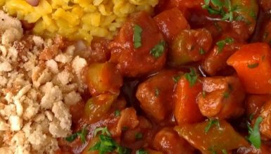 Picadinho rápido de carne com legumes